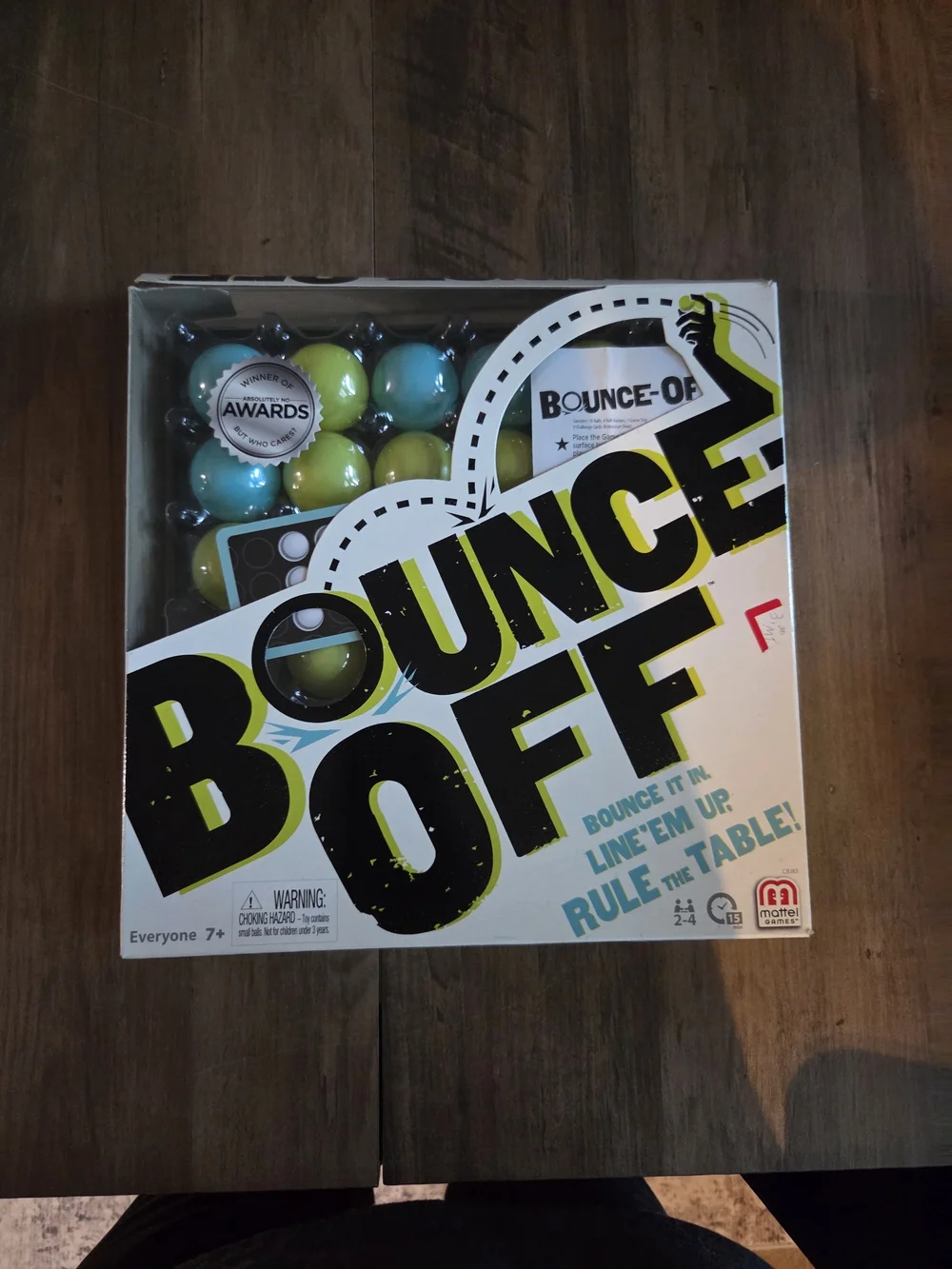 Mattel Bounce-Off Tabletop Game - Blue and Yellow Play Balls